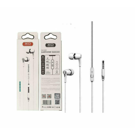 XO EP21 In-ear Handsfree 3.5mm Λευκό