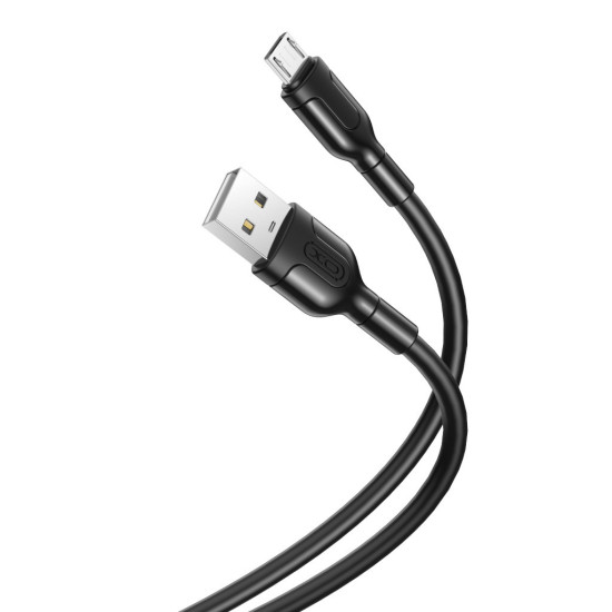 XO Καλώδιο 2.1Α USB-A σε Micro USB Μαύρο 1m (NB212)