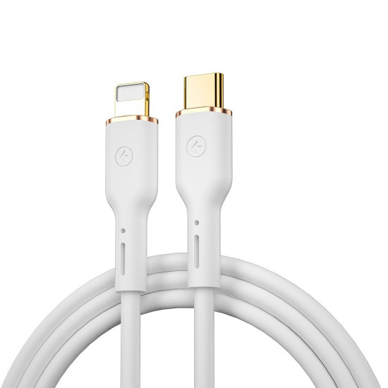 Wiwu Vigor Καλώδιο USB-C σε Lightning Cable 30W Λευκό 1.2m (Wi-C018)