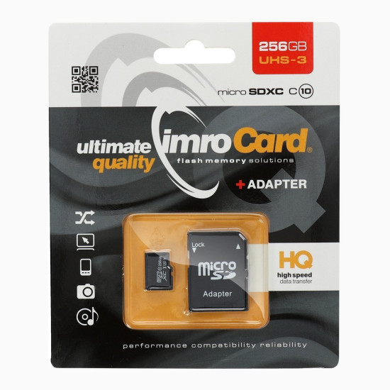 IMRO microSDXC 256GB Class 10 UHS-III IMRO microSDXC 256GB Class 10 UHS-III