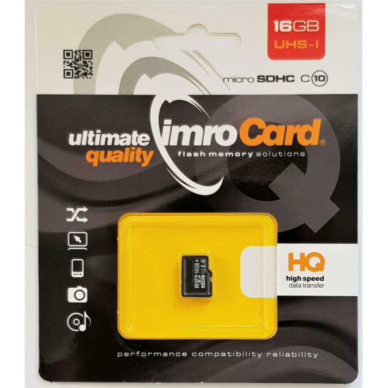 IMRO microSDXC 16GB Class 10 UHS-I IMRO microSDXC 16GB Class 10 UHS-I