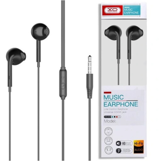 XO EP28 In-ear Handsfree 3.5mm Μαύρο