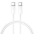 BWOO Fast Cable USB-C to USB-C 60W Λευκό 1m (BO-X284)