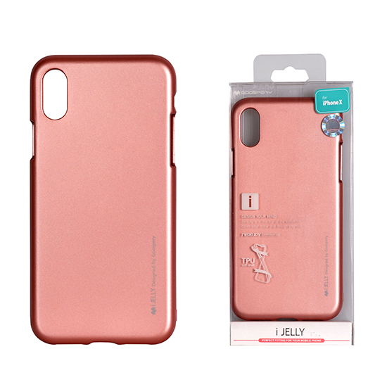 JELLY METAL CASE FOR IPHONE X ROSE GOLD