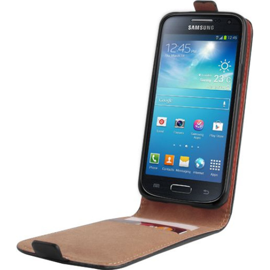 SLIGO PLUS LEATHER CASE FOR SAMSUNG J1 2015 BLACK