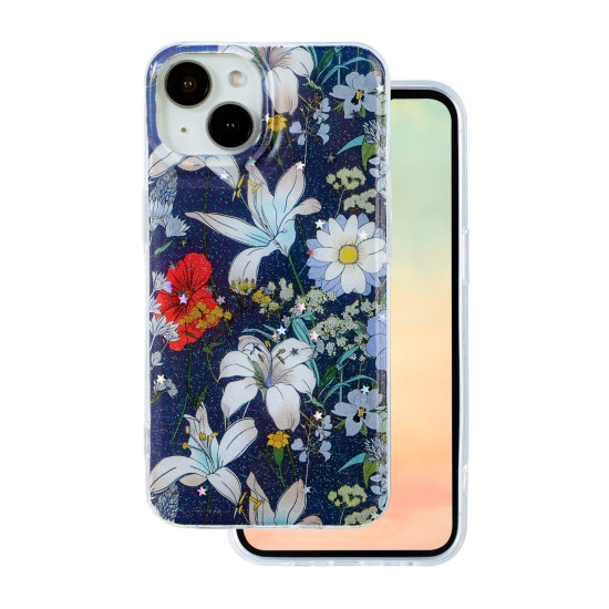 GLOW GLAM CASE GOR IPHONE 13 BLUE