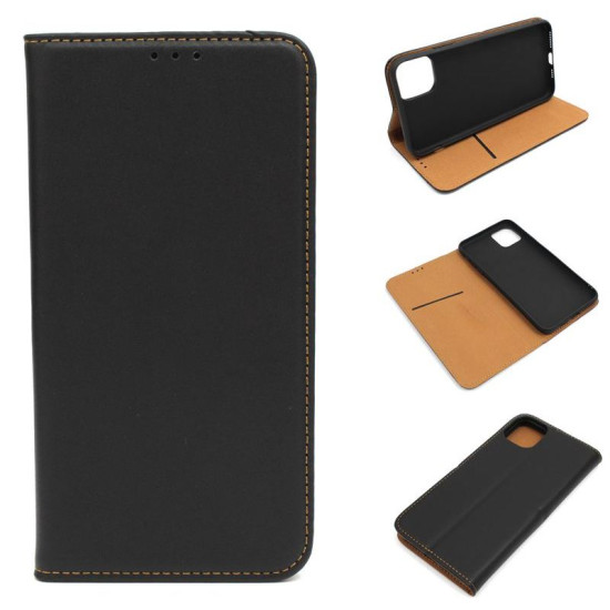 GENUINE LEATHER CASE FOR IPHONE 13 MINI BLACK