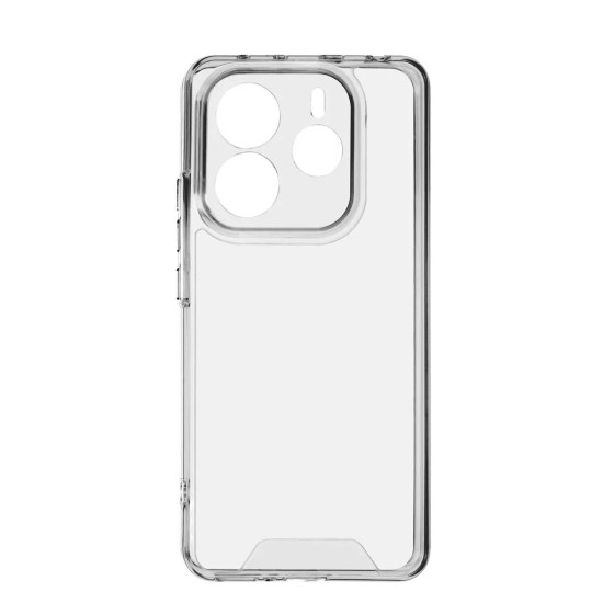 HYBRID CRYSTAL CASE FOR XIAOMI REDMI NOTE 14 TRANSPARENT
