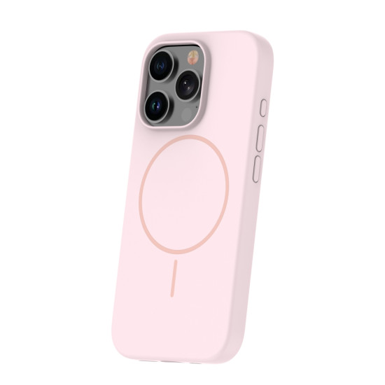 SILICONE THIN MAGSAFE CASE FOR IPHONE 13 LIGHT PINK