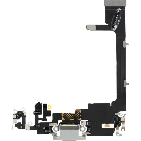 Θύρα φόρτισης (charge connector) με flex καλώδιο για iPhone 11 Pro λευκό