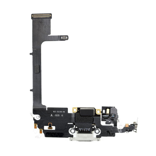 Θύρα φόρτισης (charge connector) με flex καλώδιο για iPhone 11 Pro Max λευκό