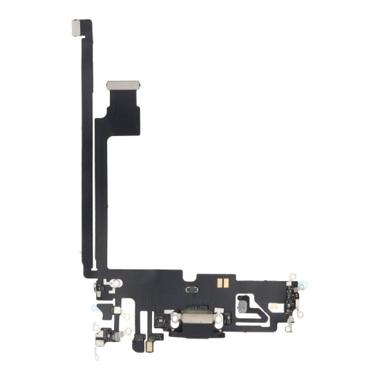 Θύρα φόρτισης (charge connector) με flex καλώδιο για iPhone 12 Pro Max μαύρο