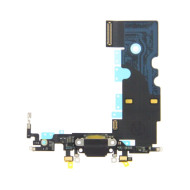 Θύρα φόρτισης (charge connector) με flex καλώδιο για iPhone 8 μαύρο