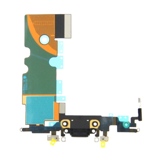 Θύρα φόρτισης (charge connector) με flex καλώδιο για iPhone 8 μαύρο Θύρα φόρτισης (charge connector) με flex καλώδιο για iPhone 8 μαύρο