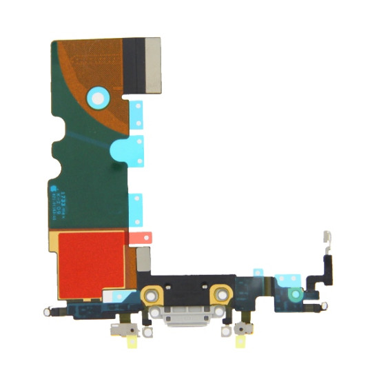 Θύρα φόρτισης (charge connector) με flex καλώδιο για iPhone 8 λευκό