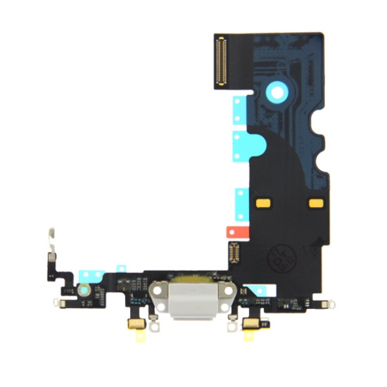 Θύρα φόρτισης (charge connector) με flex καλώδιο για iPhone 8 λευκό Θύρα φόρτισης (charge connector) με flex καλώδιο για iPhone 8 λευκό