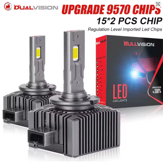 Dualvision Led D1s Προβολείς Αυτοκινήτου, 35W, 6500K, Canbus, 2 τμχ