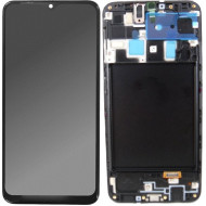 OLED Οθόνη LCD με Πλαίσιο & Μηχανισμός Αφής για Samsung Galaxy A20 SM-A205 μαύρο