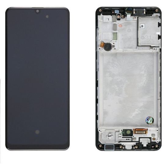 OLED Οθόνη LCD με Πλαίσιο & Μηχανισμός Αφής για Samsung Galaxy A31 SM-A315 μαύρο