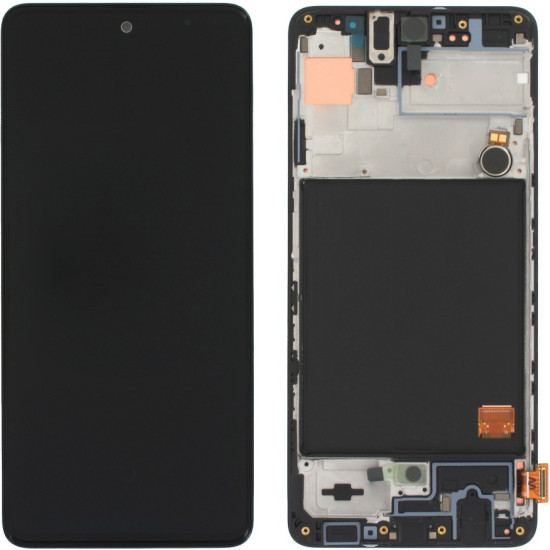 OLED Οθόνη LCD με Πλαίσιο & Μηχανισμός Αφής για Samsung Galaxy A51 SM-A515 μαύρο OLED Οθόνη LCD με Πλαίσιο & Μηχανισμός Αφής για Samsung Galaxy A51 SM-A515 μαύρο