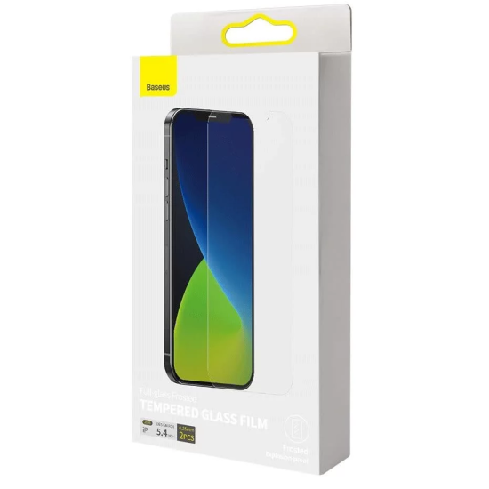 Baseus Full-Glass Frosted Tempered Glass 0.3mm for iPhone 12 / 12 Pro (2 pcs) Baseus Full-Glass Frosted Tempered Glass 0.3mm for iPhone 12 / 12 Pro (2 pcs)